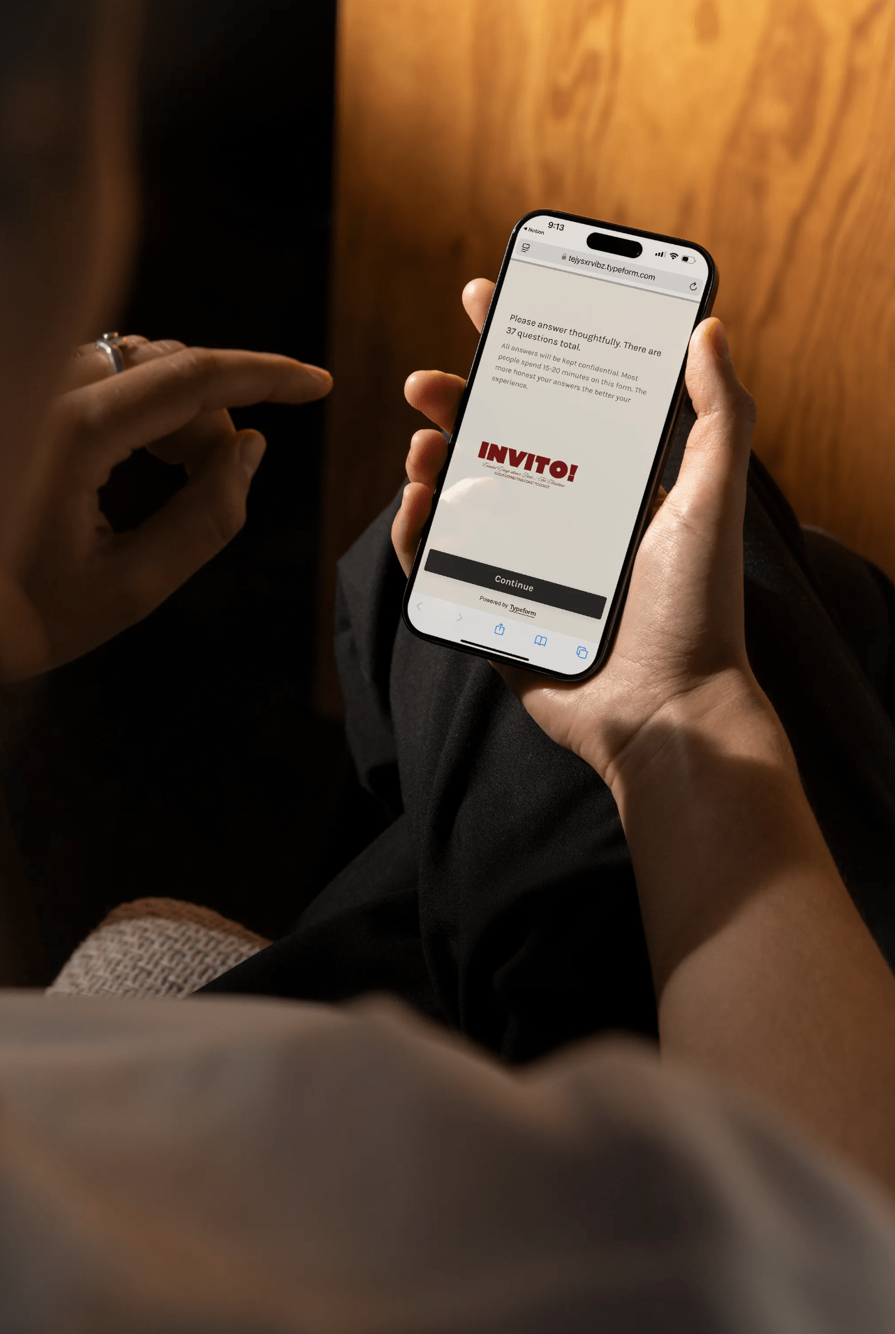 Person applying to join Invito curated group dinner dates for Christians.