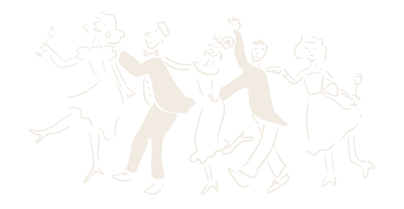 Group of happy people dancing. 